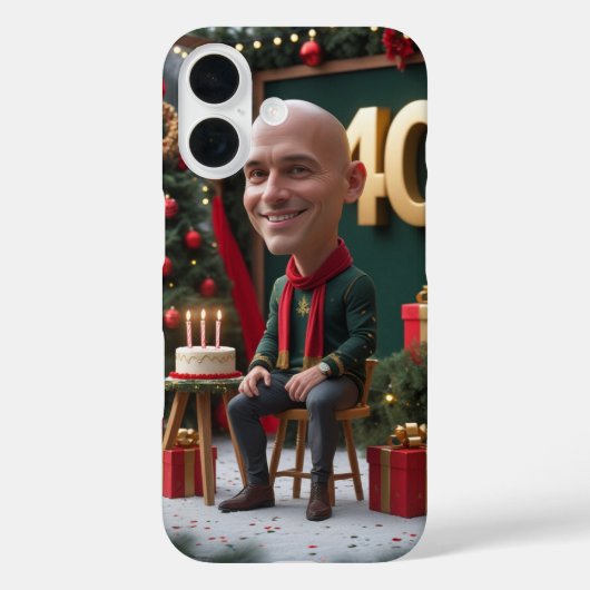 40e anniversaire iPhone 16 Coque - Élégante étape (Verso)