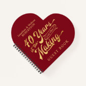 40e anniversaire Livre d'or 40 ans dans la fabrica (Devant)