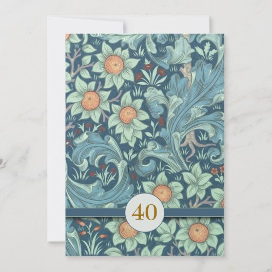 40e anniversaire mariage invitations (Devant)