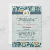 40e anniversaire mariage invitations (Dos)