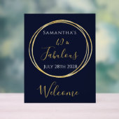 40e anniversaire Marine Gold Birthday Party Bienve (Neutre)