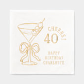 40e anniversaire Martini salue quarante personnali (Recto)