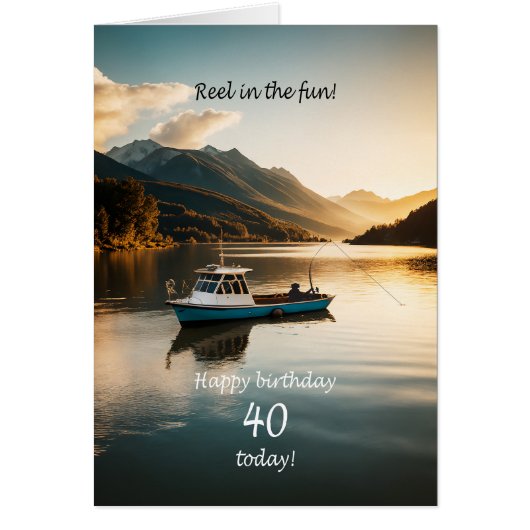 40e anniversaire Pêche à bord d'un bateau (Devant)