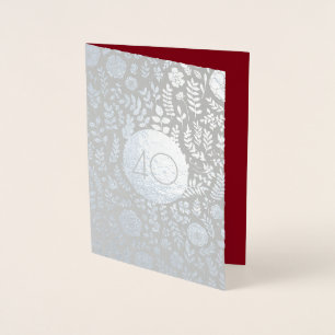40e anniversaire Real Foil Cartes de luxe