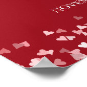 40e Anniversaire Ruby Love Hearts Affiche de bienv (Coin)