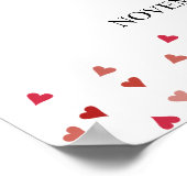 40e Anniversaire Ruby Love Hearts Affiche de bienv (Coin)