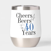 40e anniversaire Soeurs et bières Fête simple (Arrière)