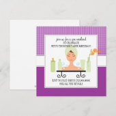 40e anniversaire Spa Weekend Getaway Invitation (Devant / Derrière)