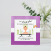 40e anniversaire Spa Weekend Getaway Invitation (Debout devant)