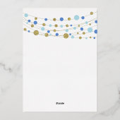 40e anniversaire surprise invitation élégante (Verso)