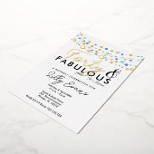 40e anniversaire surprise invitation élégante (Rotation)