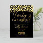 40e anniversaire surprise invitation élégante (Debout devant)