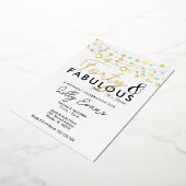 40e anniversaire surprise invitation élégante (Rotation)