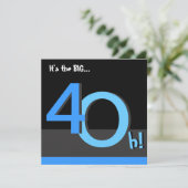 40e Big 4Oh ! Invitation à la fête d'anniversaire (Debout devant)