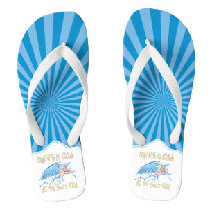 40e Birthday Angel met hoogte Teenslippers