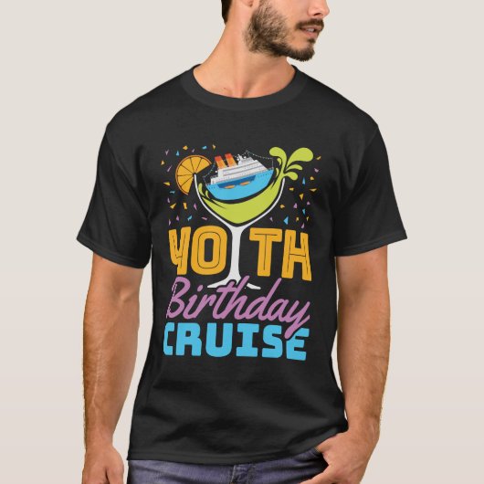 40e Birthday Cruise T-shirt (Voorkant)