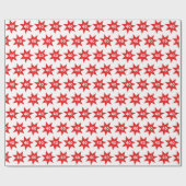 40e Birthday Red Star Cadeaupapier (Vlak)