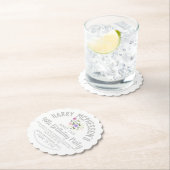 40e 'Birthday'-uitnodiging Kartonnen Onderzetters (Insitu)