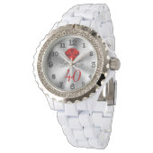 40e bruiloft Jubileum horloge voor haar (Gekanteld)