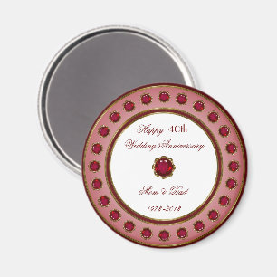 40e bruiloft Jubileum magneet