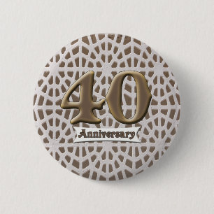 40e Button Jubileum bruiloft