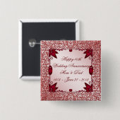 40e Button Jubileum bruiloft (Voorkant /achterkant)