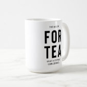 40e cadeau d'anniversaire Funny Tea Mug for Tea Dr (Devant droit)