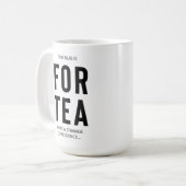 40e cadeau d'anniversaire Funny Tea Mug for Tea Dr (Devant gauche)