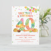 40e Fête Anniversaire Invitation (Debout devant)