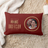40e FOTO Bruiloft RUBY Jubileum Modern Gift Kussen (Deken)