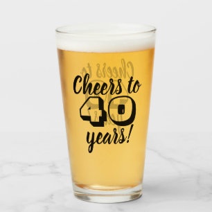 40e geboorte-kaas tot 40 jaar bier/Drink Glas