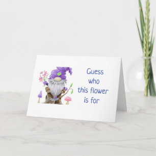 ***40e halve dag** COMICAL GNOME Card Kaart