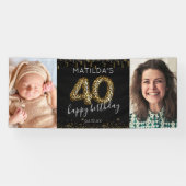 40e Happy Birthday Photo Banner (Horizontaal)