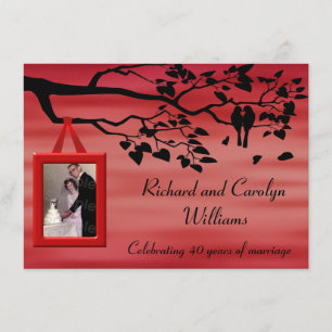 40e huwelijksfeest Jubileum Kaart