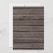 40e huwelijksjubileum Rustic Wood Country-feest Kaart (Achterkant)