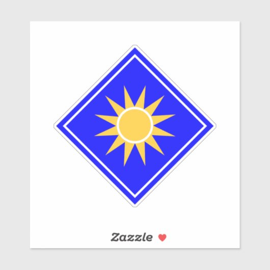 40e Infanteriedivisie Verenigde Staten Leger Sticker (Vel)