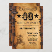 40e Invitation à l'anniversaire de l'Ouest (Devant / Derrière)