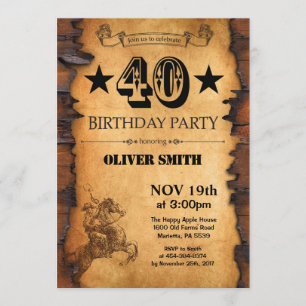 40e Invitation à l'anniversaire de l'Ouest