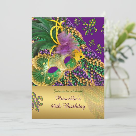 40e invitation anniversaire, 40e, Masquerade, Véné (Debout devant)