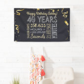 40e jaarbanner - 40 jaar in uren en seconden spandoek (Insitu)