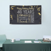 40e jaarbanner - 40 jaar in uren en seconden spandoek (Beurs)