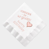 40e Joyeux Anniversaire Nom du coeur N'importe que (Droite)