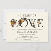 40e Jubileum 40 jaar liefde Kaart (Voorkant)