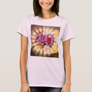 40e Jubileum-cadeaus voor bruiloft T-shirt