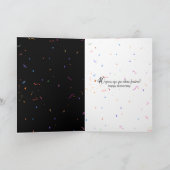 40e Jubileum Champagne Toast Kaart (Binnen)