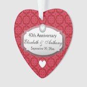 40e Jubileum Jubileum Rood Z06 Ornament (voorkant)