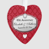 40e Jubileum Jubileum Rood Z06 Ornament (voorkant)