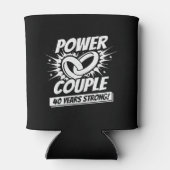 40e Jubileum paren, 40 jaar getrouwd Blikjeskoeler (Achterkant)