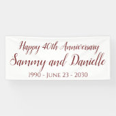 40e Jubileum Party Banner Decoration (Horizontaal)