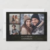 40e Jubileum Party Rustic Wood Lights Save The Date (Achterkant)